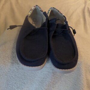 Hey Dude Wendy Funk Navy Women’s Slip on Loafers – Size 9